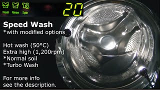 LG Speed Wash Cycle with options [upl. by Nrol584]