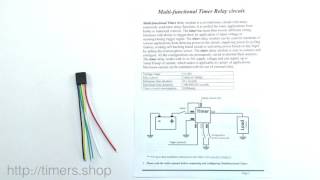 Multifunctional 12v Timer Relay Introduction [upl. by Lieberman]