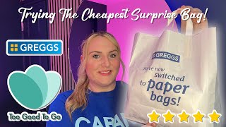 Greggs Offer The Cheapest Surprise Bag Is It Good Value  Too Good To Go Review  April 2023 [upl. by Darraj]