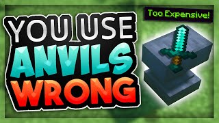 Minecraft Enchanting You use Anvils WRONG [upl. by Anyer]