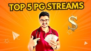 Top 5 Clinical and Preclinical PG Streams  Best Medical Specialities neetpg residency [upl. by Annayr]