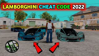 GTA San Andreas Lamborghini Cheat Code  Secrete Lamborghini Cheat Code  SHAKEEL GTA [upl. by Nalyr]