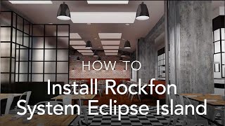 Installing Rockfon System Eclipse island  System Installation [upl. by Couture]