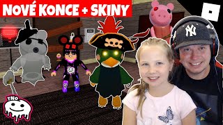 3 NOVÉ KONCE HRY  KRÁSNÉ SKINY 🐷 Piggy ALPHA BUDGEY AND GHOSTY SKINS  ROBLOX Tatínek a Barunka [upl. by Klarrisa]