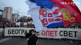 Najupečatljiviji snimci Insajdera sa protesta u Beogradu [upl. by Woodman208]