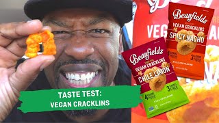 taste test vegan cracklins Beanfields  Chris CSnacks Clarke for hot for food [upl. by Maggy]