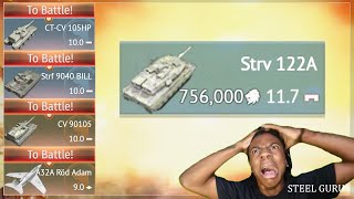 PAINFUL GRIND for Strv 122B in WAR THUNDER 💀💀💀 The LONGEST SUFFERING you chose for ME 😱⌛ [upl. by Martine]