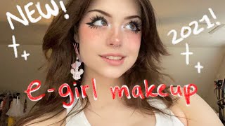 NEW Updated 2021 EGirl Makeup Tutorial [upl. by Inigo]