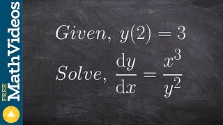 How to find the particular solution of a differential equation [upl. by Jammie334]