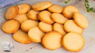 Galletas de mantequilla en pocos minutos y con 4 ingredientes Muy faciles [upl. by Tabitha]