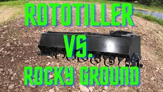 Heavyduty Rototiller vs Rocky land [upl. by Barvick]