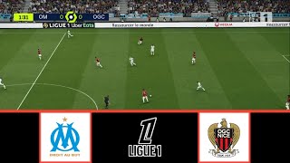 OLYMPIQUE MARSEILLE VS OGC NICE  LIGUE 1 20242025  FOOTBALL LIFE 2024 [upl. by Kreda]