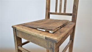 How to restore an old chair with cheap tools for beginner [upl. by Assiled]