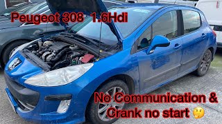 Peugeot 308 Key Battery Change and Emergency Key Location [upl. by Sixla]