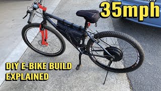 EBike Build  2000w rear hub motor 52V 29in MTX Wheel ALIEXPRESS [upl. by Zolly491]