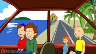 Caillou Misbehaves On A Road Trip Gets Grounded [upl. by Newbill]