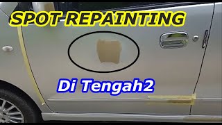 Cara Ngesol Cat Mobil Warna Silver Metalik di Tengah Pintu [upl. by Eido764]