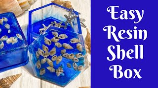 Easy Resin Projects Seashell Resin Trinket Boxes [upl. by Yllek]