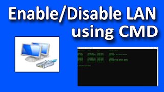 How to EnableDisable LAN connection from CMDCommand Prompt [upl. by Onailerua]