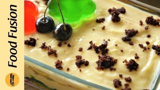 Fruit Custard Trifle Recipe By Food Fusion Eid Special Recipe [upl. by Anatola799]