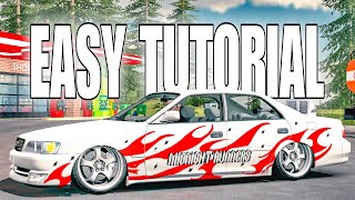 Toyota Chaser Drift Livery Tutorial  Car Parking Multiplayer [upl. by Hirschfeld]