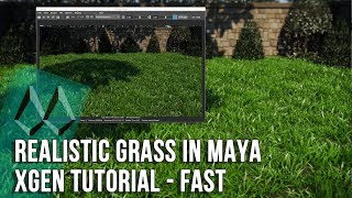 Maya Grass Tutorial How To Create Realistic Grass In Maya Xgen Fast [upl. by Komara]