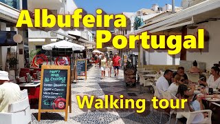 Algarve Portugal  Streets in Albufeira  Town center  Walking tour [upl. by Solomon]