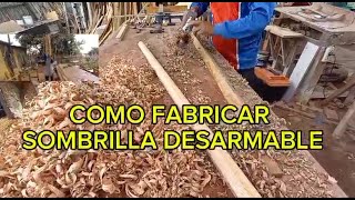 COMO FABRICAR UNA SOMBRILLA DESARMABLE PARA LA PLAYA [upl. by Retsek26]