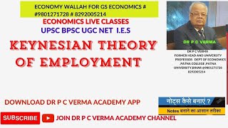 KEYNESIAN THEORY OF EMPLOYMENT [upl. by Jangro]