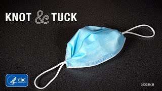 How to Knot and Tuck Your Mask to Improve Fit [upl. by Rycca465]