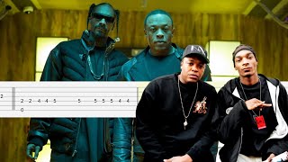 Dr Dre ft Snoop Dogg Kurupt Nate Dogg  The Next Episode Guitar Tabs Tutorial  Easy [upl. by Tillio73]