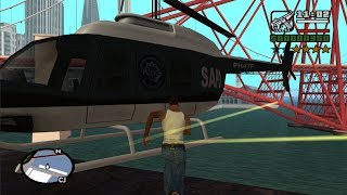 GTA San Andreas  How get the Police Maverick at the very beginning of the game [upl. by Verney943]