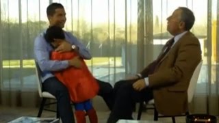 Cristiano Ronaldos son interrupts interview as Superman  English subtitles [upl. by Scarlett163]