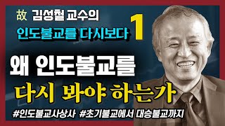 고 김성철 교수의 마지막 강의  인도불교를 다시보다 1강  인도불교의 사상적 흐름 [upl. by Relyc]