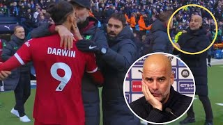 quotEmotionalquot  What Jurgen Klopp and Pep Guardiola said on postmatch altercation with Darwin Nunez [upl. by Nidorf]