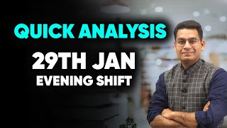 JEE Main 2023  29th January Evening Shift Analysis in 60 seconds  MathonGo  Anup Sir [upl. by Hsiwhem]