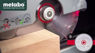 Metabo Kreissägeblätter quotprecision cut woodquot [upl. by Aicena]