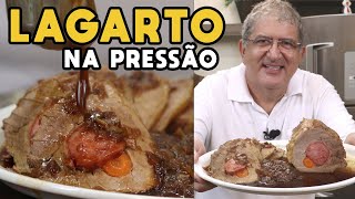 Como Fazer Lagarto na Pressão  Tv Churrasco [upl. by Farro]