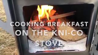 Cooking Breakfast on the KniCo Packer Stove [upl. by Eivi]