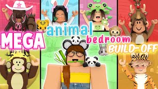 MEGA Animal Bedroom BuildOff CHALLENGE Panda Vs 6 FANS [upl. by Nnod]