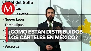 Así están distribuidos los cárteles de la droga en México [upl. by Ynitsed]