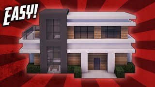 Minecraft How To Build A Small Modern House Tutorial 18 [upl. by Ycnay]