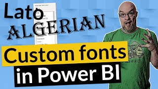 Use a CUSTOM FONT with Power BI Desktop [upl. by Philomena847]