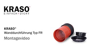 Montagevideo KRASO Wanddurchführung Typ FR  MPA geprüft bis 70 bar [upl. by Onailime608]