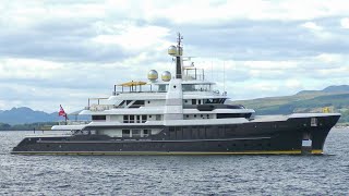 Super yacht SCOUT arrives in Greenock Scotland [upl. by Eissehc322]