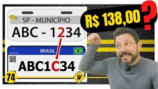 Placas Mercosul em carros usados Quem precisa trocar Quanto Custa Como obter  📺 074 [upl. by Nordek]