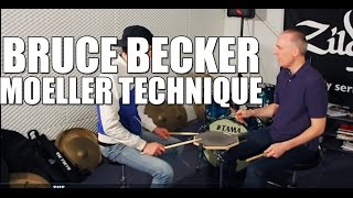 Bruce Becker  Moeller Technique drum lesson [upl. by Anola]