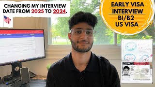 How to Schedule an Early USA Visa Appointment  Changing my Interview Date from 2025 to 2024 🇺🇸 🇨🇦 [upl. by Guimond]