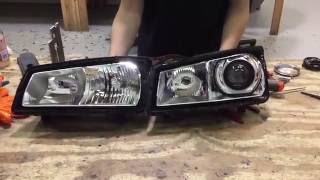 HID Projector Retrofit vs Halogen Reflector [upl. by Celinka]