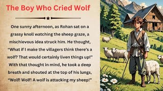 Learn English Through Story  The boy who cried wolf  Audiobook [upl. by Lyndsie]